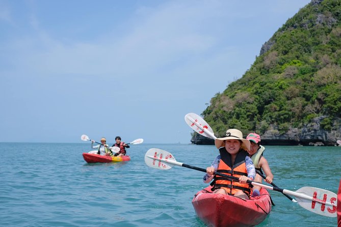 Angthong National Marine Park Trip + Kayaking By Big Boat From Koh Samui - Bua Bok Cave viewpoint hike: huge views, steep stairs