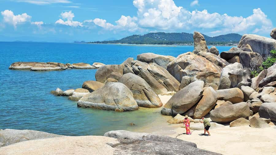 ISLAND TOUR ECO AROUND KOH SAMUI HALF DAY RARE SIGHTSEEING - Wat Plai Laem: Guanyin, mercy, and Chinese-Thai temple art