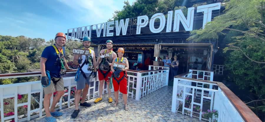 Koh Samui: Zipline Experience of Lamai Viewpoint - Getting to the cable car: the Valentine Stone and a very short walk