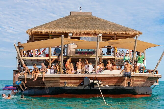 Luxury Floating Bar and Snorkeling at Koh Madsum - Life on board: two-story layout, bar, DJ, and lunch
