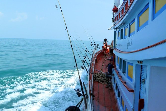 Mr. Tu Fishing Day Trip by Escort Boat from Koh Samui - Thai Buffet Lunch at Sea: Food, Water, and Cool-Down Towels